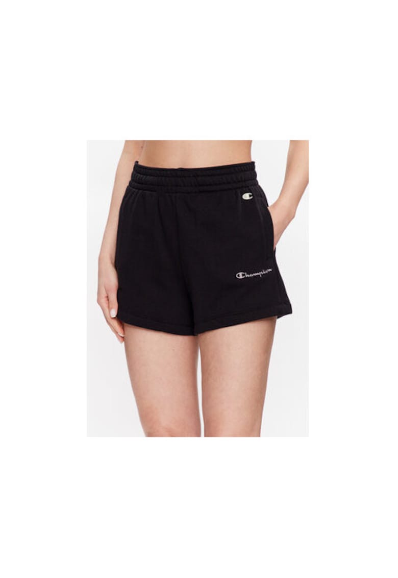 Pantaloni scurti dama - 302207701 - Bumbac/Poliester - Negru - Negru