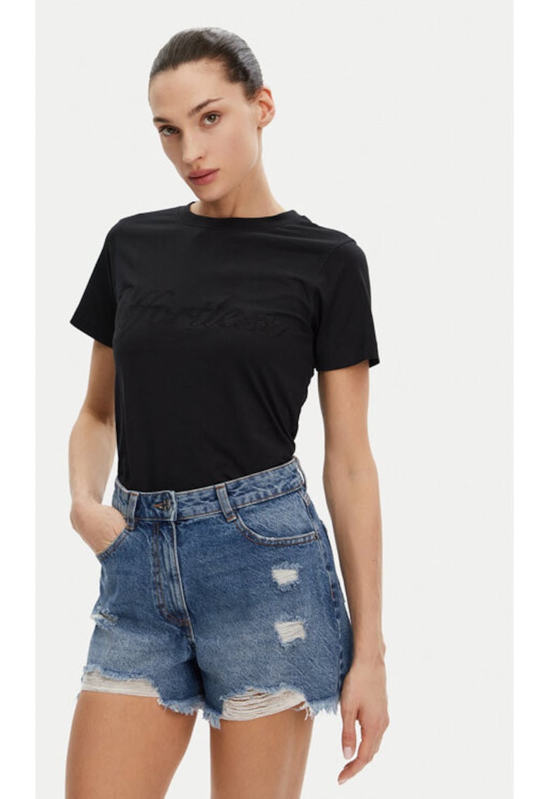 Oferte la Tricou dama -  304772665 - Bumbac - Negru - Negru