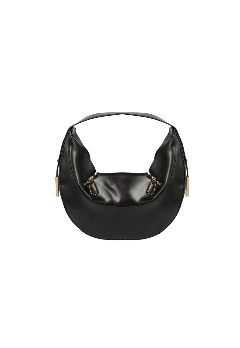 Geanta dama cu un compartiment - 4 fermoare - ecologica - 32x37x10.5cm