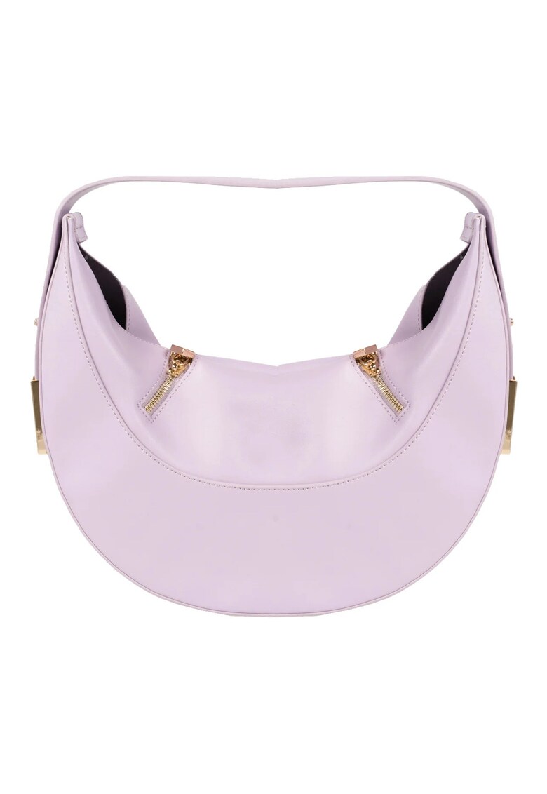 Oferte la Geanta dama -  violet - 32x37x10.5cm - cu manere si buzunar interior - din piele ecologica
