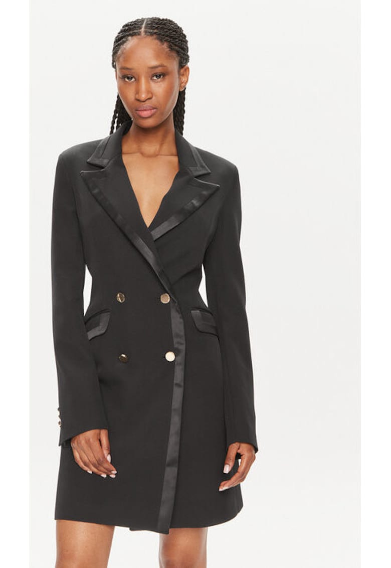 Rochie dama - 303690656 - Poliester - XS INTL - Negru