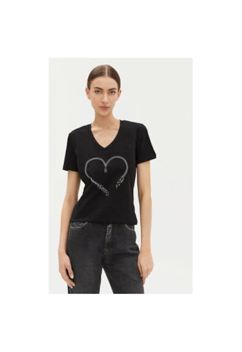 Oferte la Tricou dama -  305170910 - Bumbac - Negru - Negru