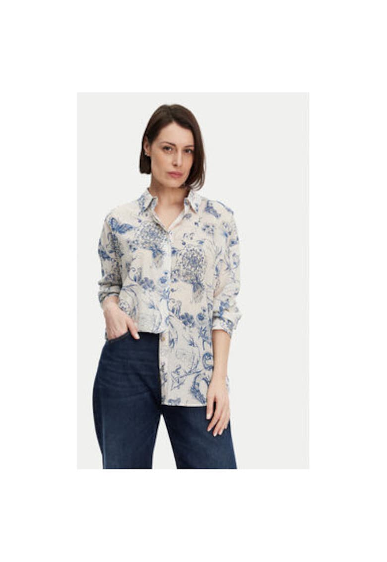 Camasa dama - 305170774 - Bumbac - Alb - Alb