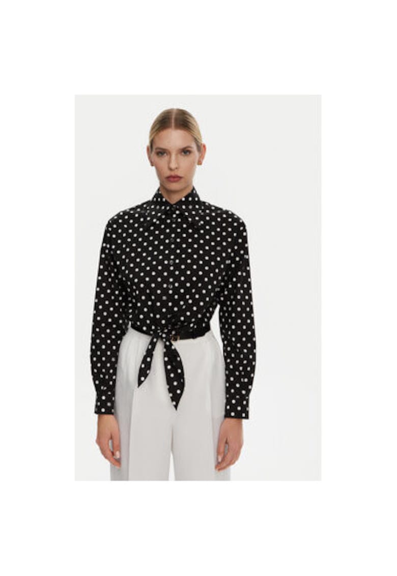 Camasa Dama - 305315410 - Bumbac - Elastan - Negru - Negru