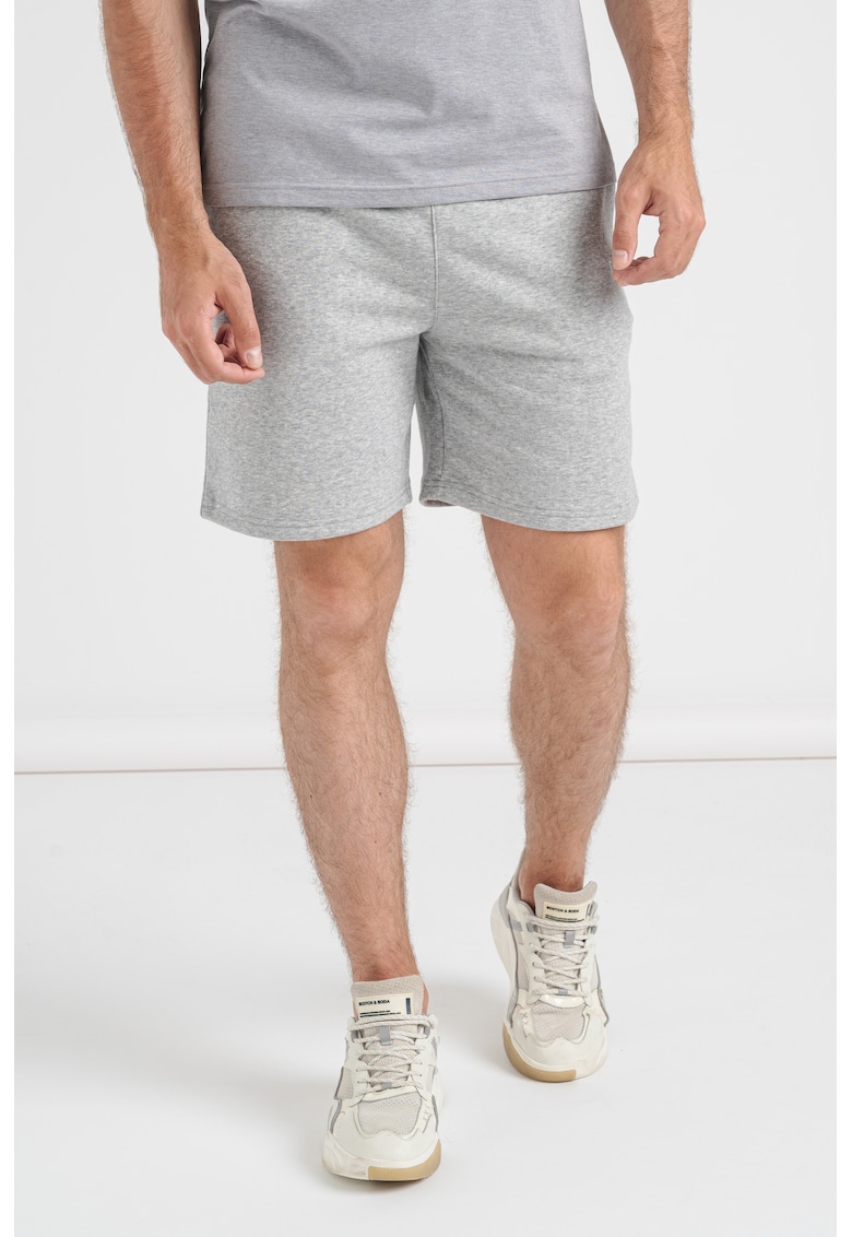 Oferte la Pantaloni scurti cu logo discret Essential - Gri melange