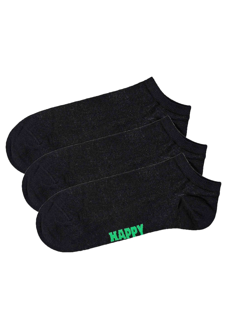 Oferte la Set de sosete unisex pana la glezna - 3 perechi - Negru