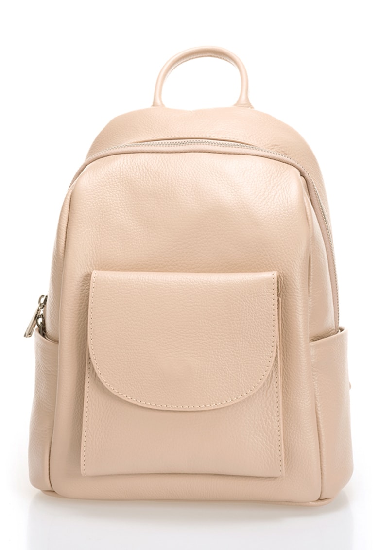 Oferte la Rucsac de piele cu buzunare multiple - Piersica