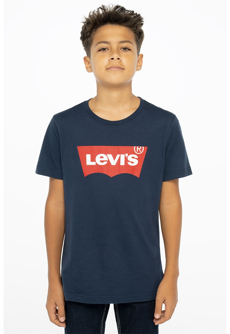 Oferte la Tricou cu imprimeu logo - Bleumarin