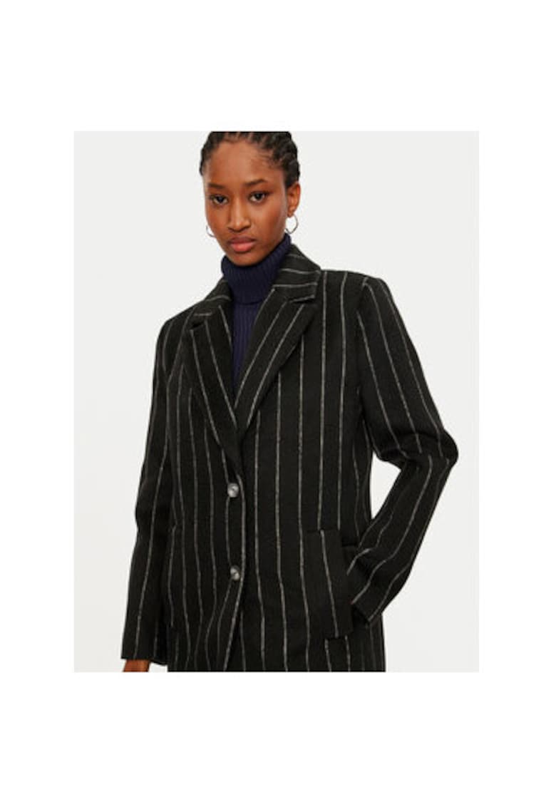 Oferte la Palton dama -  304875625 - Poliester/Lana - Negru - Negru
