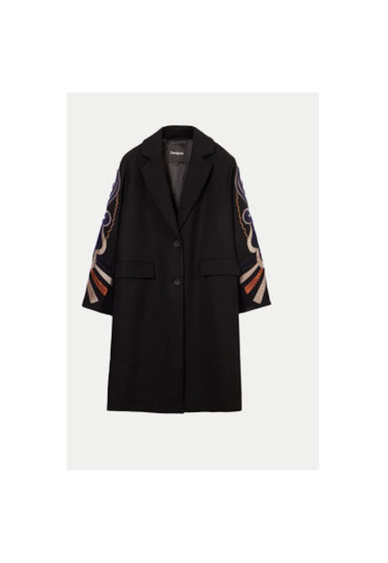 Palton dama - 304478529 - Poliester/Lana - Negru - Negru