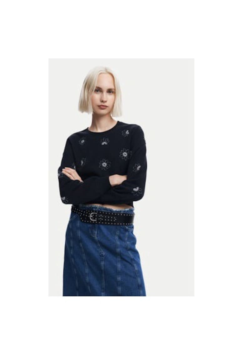 Bluza dama - 304478109 - Bumbac/Poliester - Negru - Negru