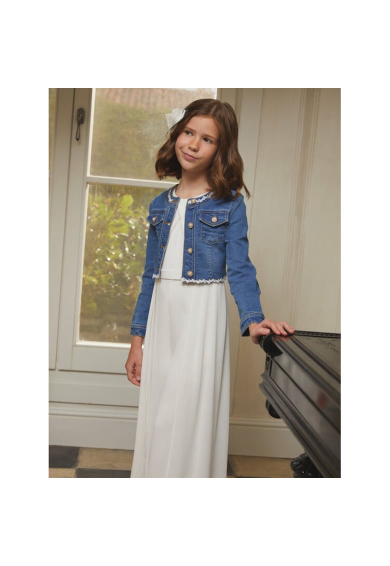 Oferte la Salopeta fete -  304035036 - Poliester - 152 CM - Alb