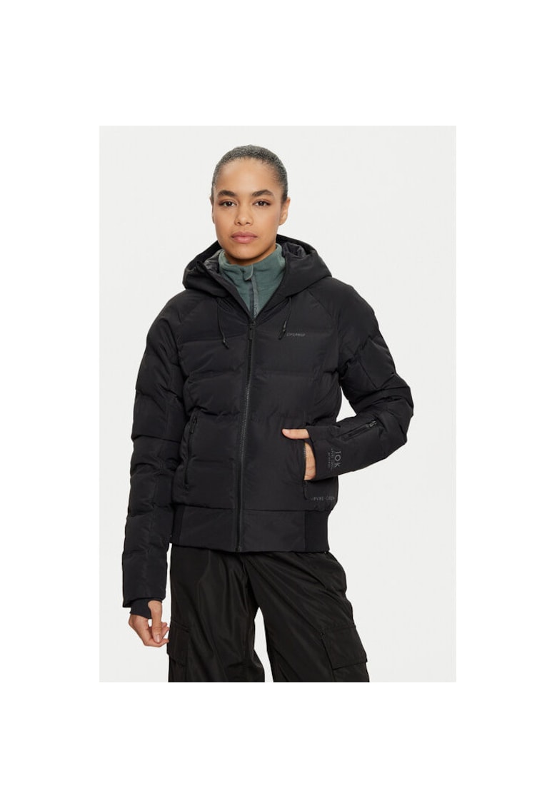 Oferte la Geaca ski dama -  304122033 - Poliester/Poliester reciclat - Negru - Negru