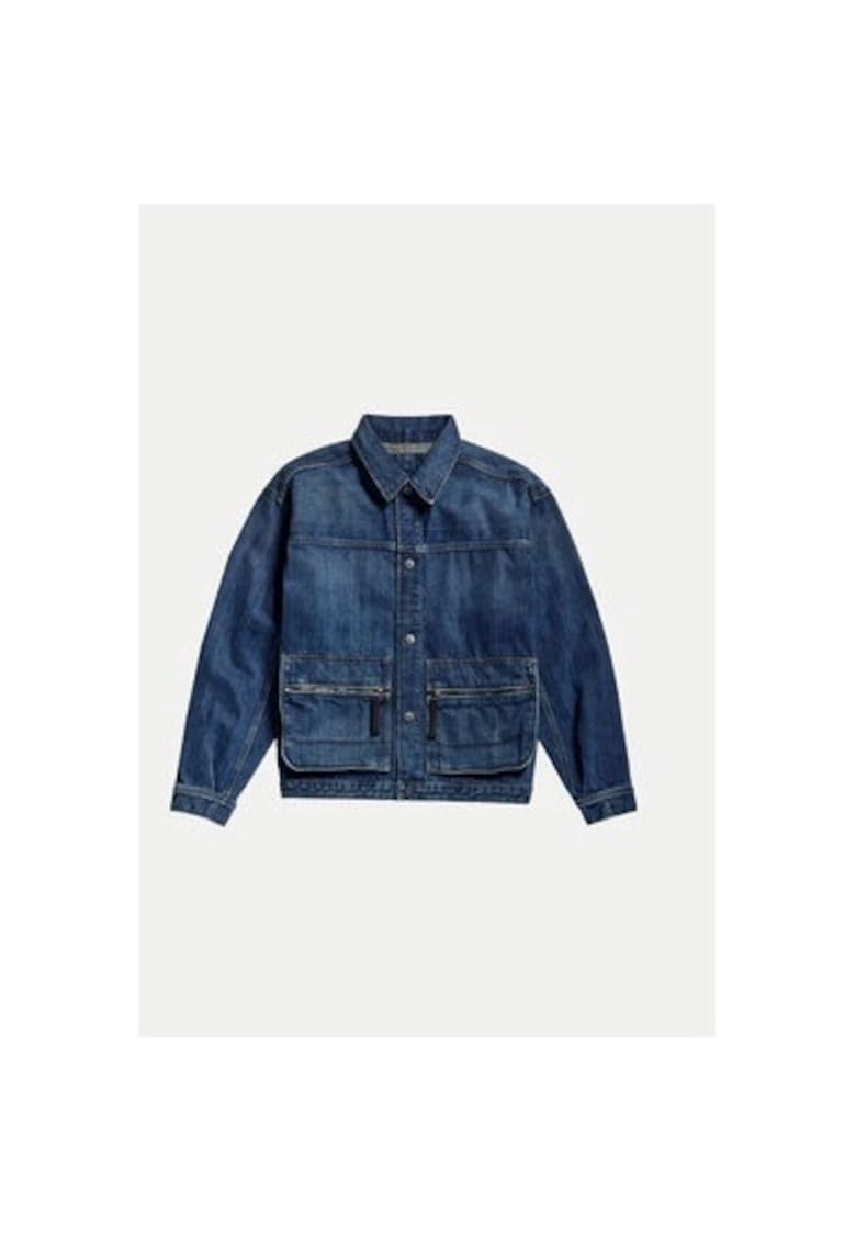 Oferte la Geaca barbati - G Star Raw - 303804954 - Bumbac/Bumbac - Albastru - Albastru