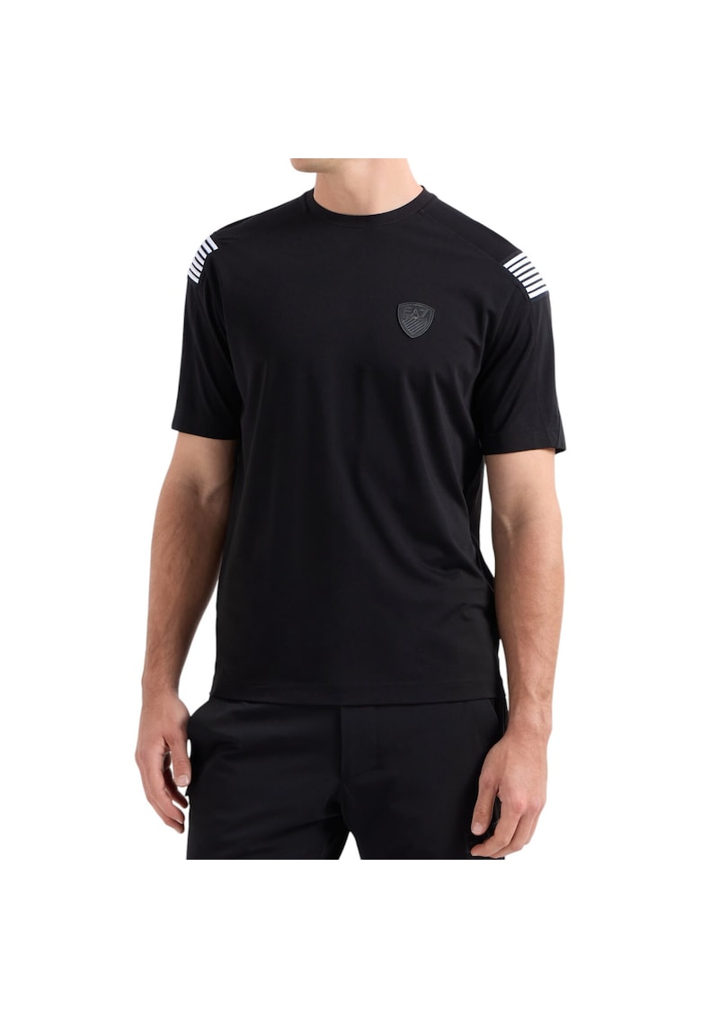 Tricou EA7 Premium Shield Soccer 38849 - Negru