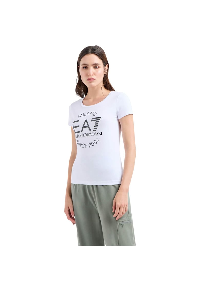 Oferte la Tricou  EA7 Crossover Stretch 38884 - Alb