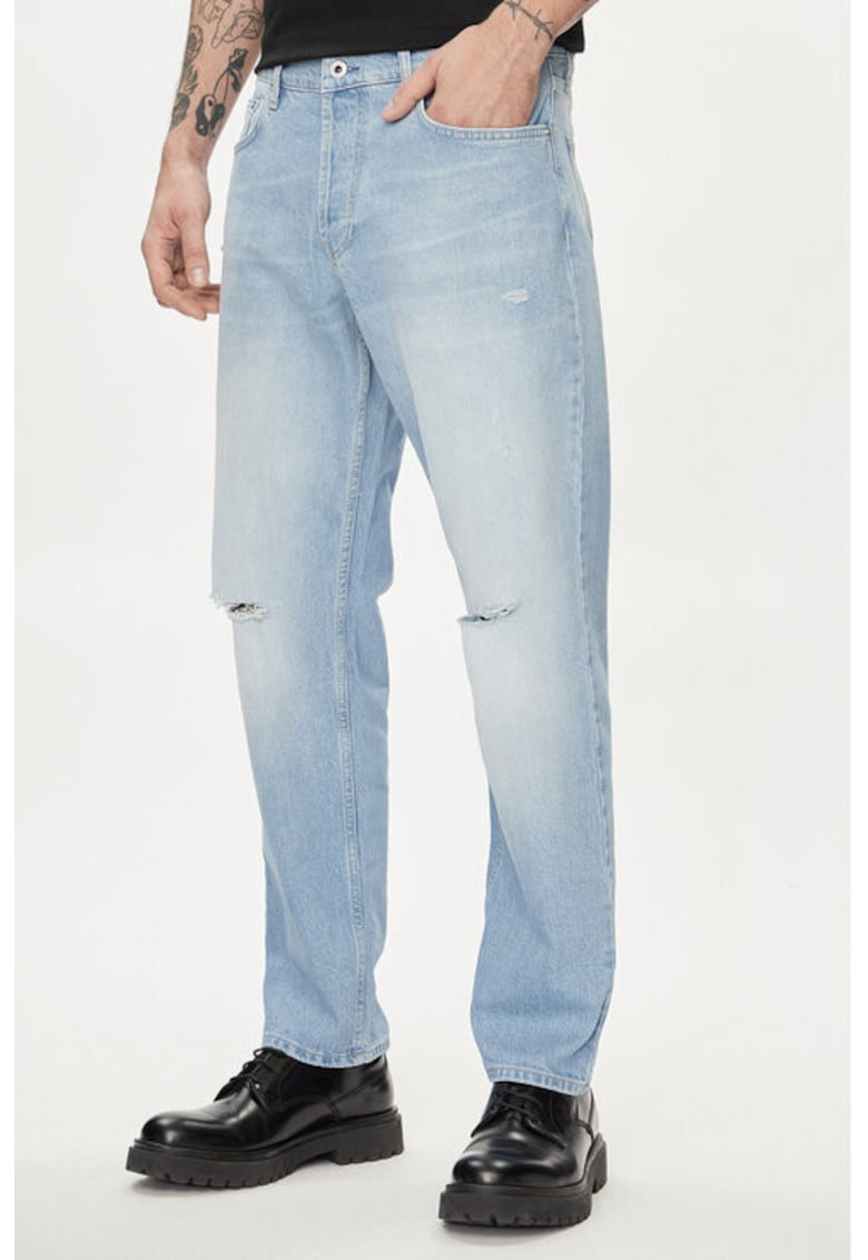 Blugi barbati - 303747305 - Bumbac organic - Albastru - Albastru