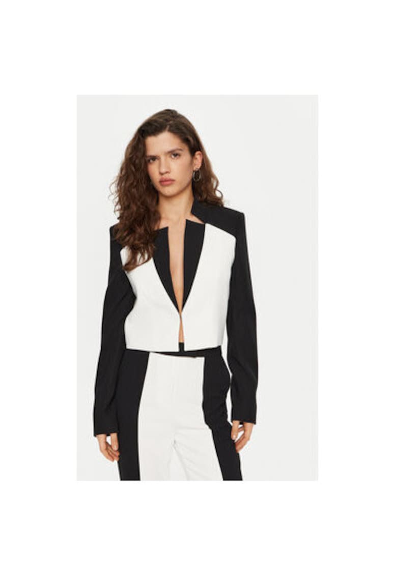 Sacou dama - 304580741 - Poliester - Alb - Alb