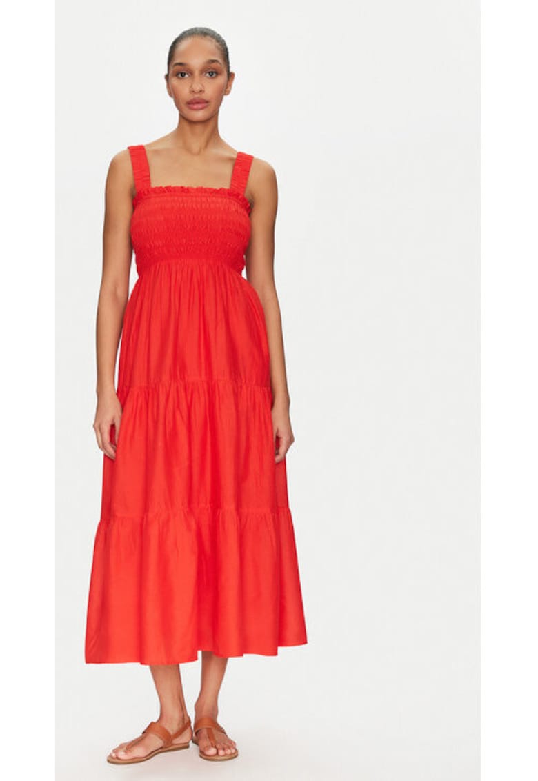 Oferte la Rochie dama -  305002143 - Bumbac organic - Portocaliu - Portocaliu