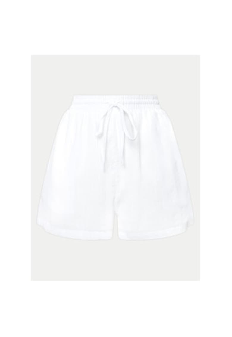 Oferte la Pantaloni scurti dama -  304990465 - Bumbac - Alb - Alb