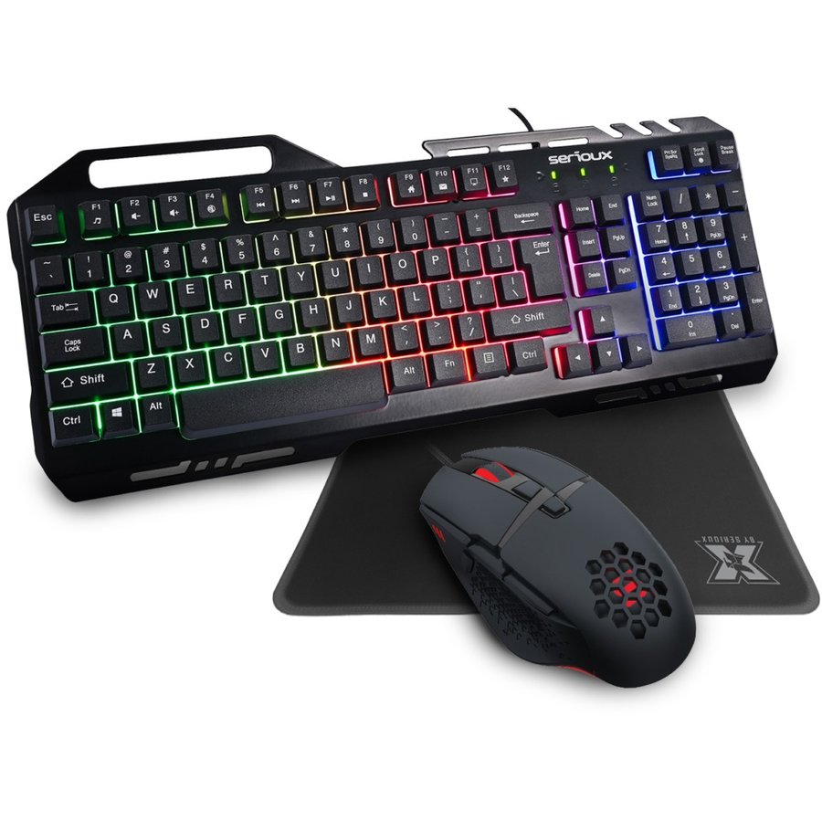 Oferte la Kit Gaming Tobis 3in1 Tastatura Mouse Mousepad Negru/RGB