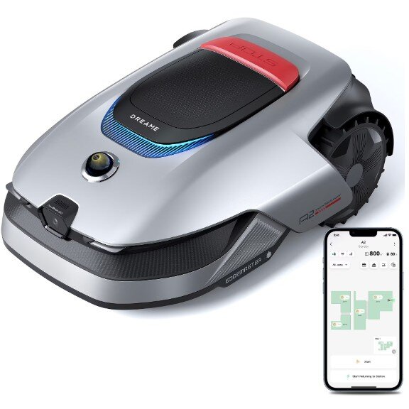 Robot de Tuns Gazonul/Iarba A2 3000Mp Suprafata Lucru Sistem OmniSense 2.0 3D Ultra Camera AI Senzor Lidar 3D