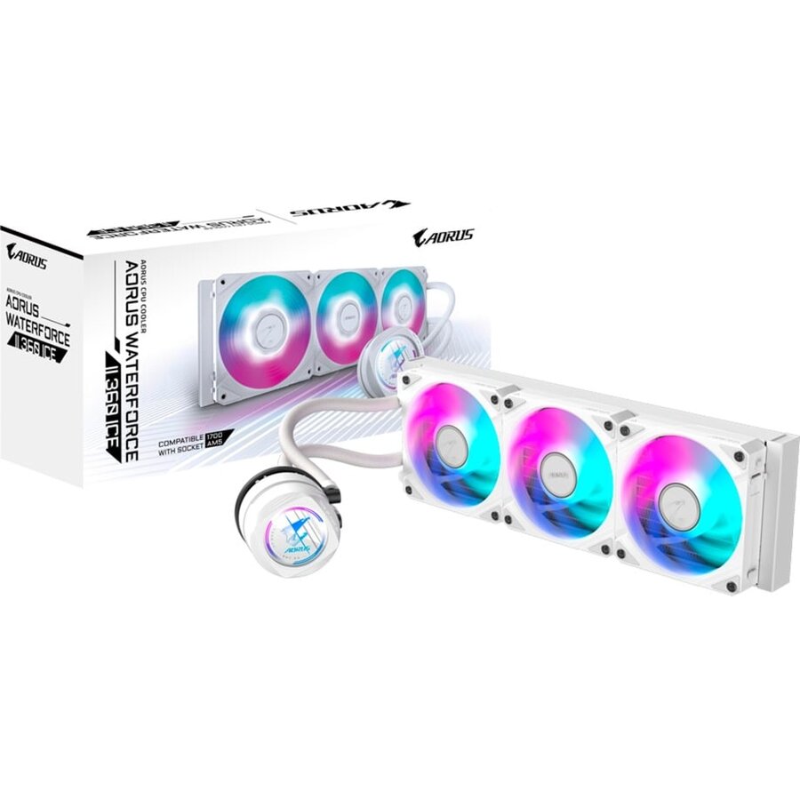 AORUS WATERFORCE II 360mm ICE, water cooling (white)
