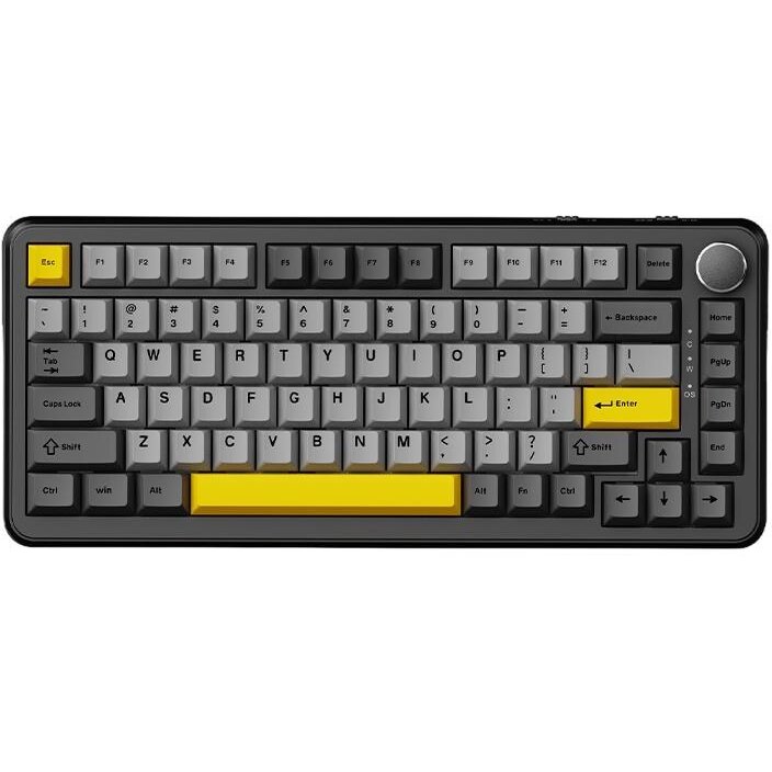 Oferte la Tastatura Mecanica AK820 MAX Iluminare RGB USB-C Negru/Gri/Galben