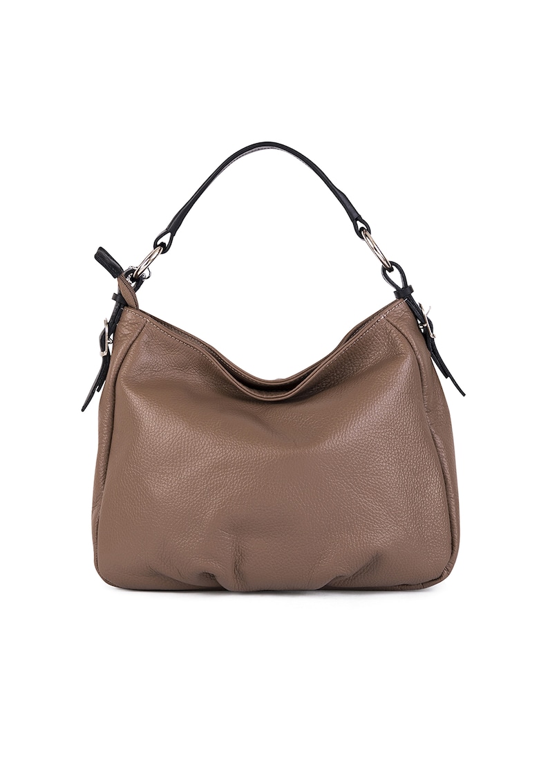 Oferte la Geanta crossbody de piele Noemi - Maro inchis