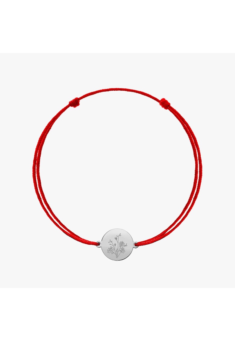 Bratara snur din argint Birth Flower - September Aster