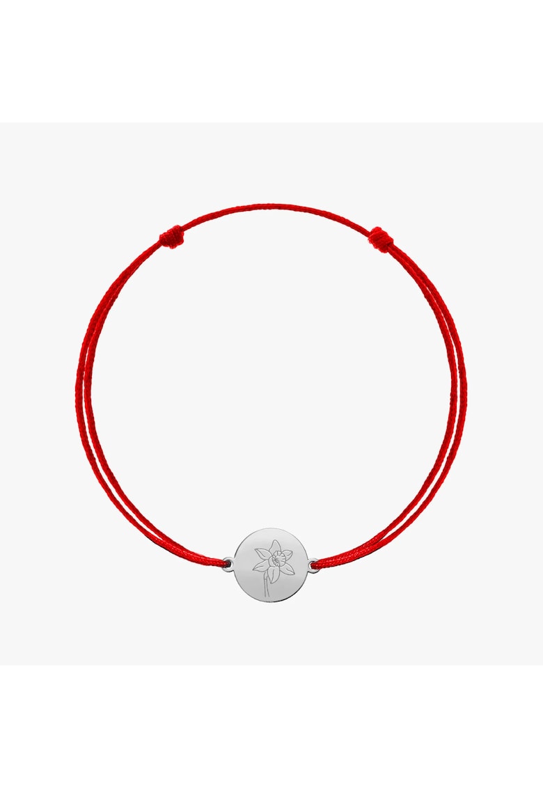 Bratara snur din argint Birth Flower - March Daffodil