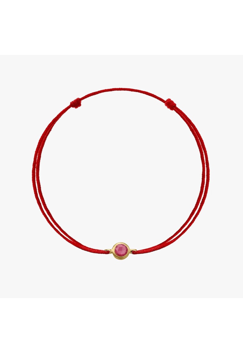 Oferte la Bratara snur din argint Birthstone May - Onix Verde