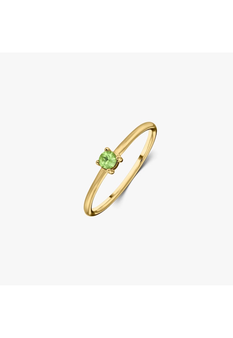 Inel din argint Birthstone Golden August - Peridot