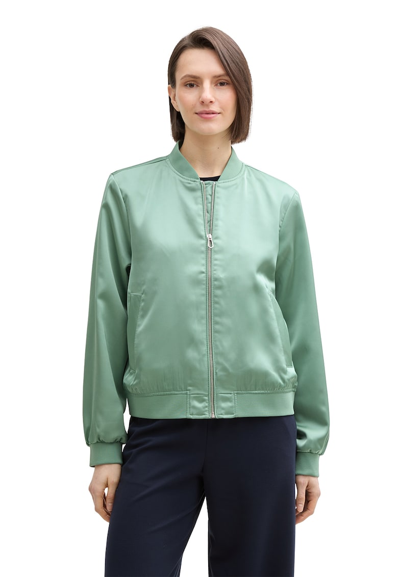 Oferte la Jacheta bomber cu fermoar - Verde deschis
