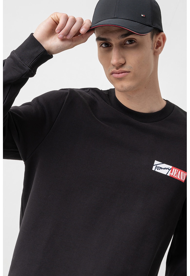 Oferte la Bluza de trening cu decolteu la baza gatului si logo