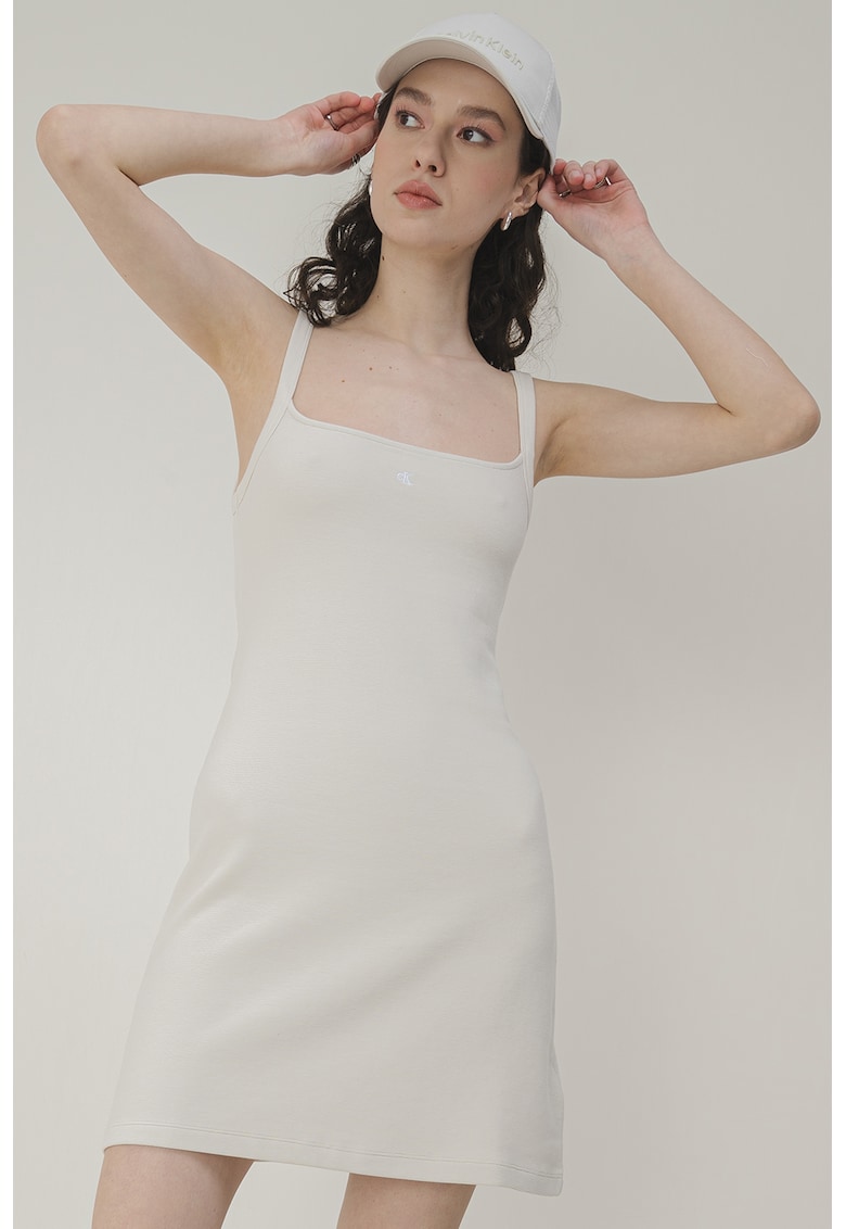 Oferte la Rochie mini fara maneci cu decolteu patrat