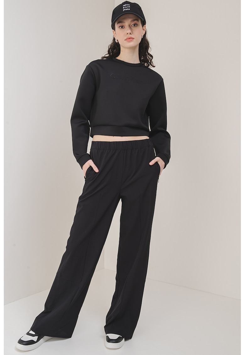 Oferte la Bluza de trening crop cu logo