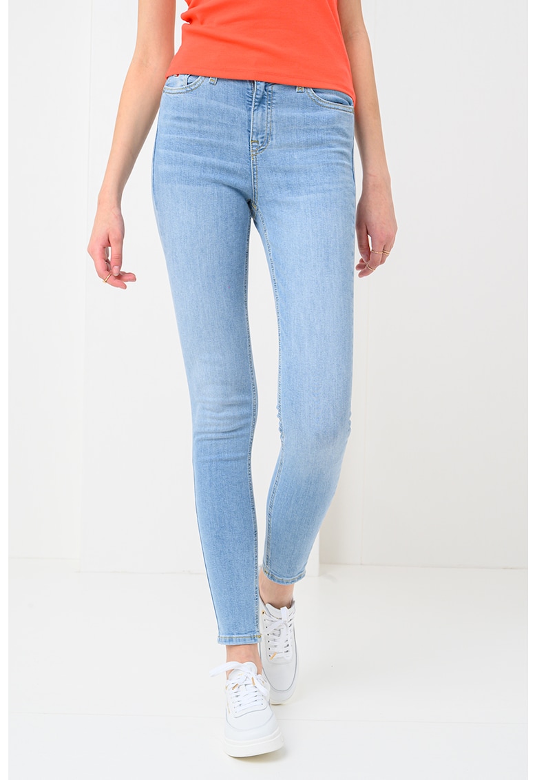 Oferte la Blugi crop skinny cu talie inalta