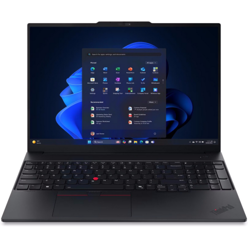Laptop ThinkPad E16 G3 WUXGA 16 inch AMD Ryzen 5 230 16GB 512GB SSD Windows 11 Pro Black