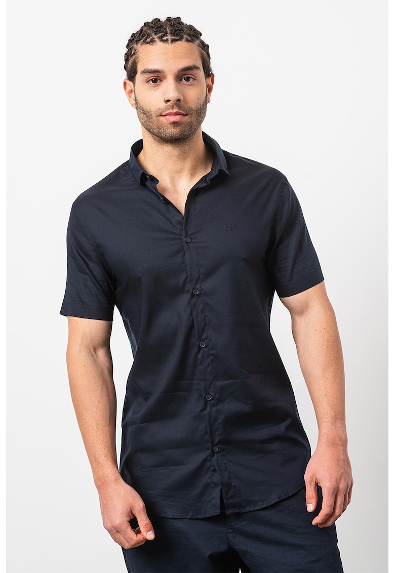 Oferte la Camasa cu maneci scurte - Albastru ultramarin