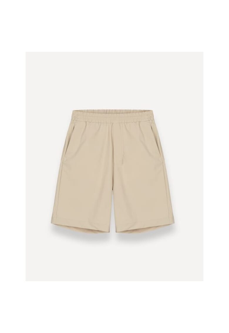 Pantaloni scurti uni din amestec de bumbac