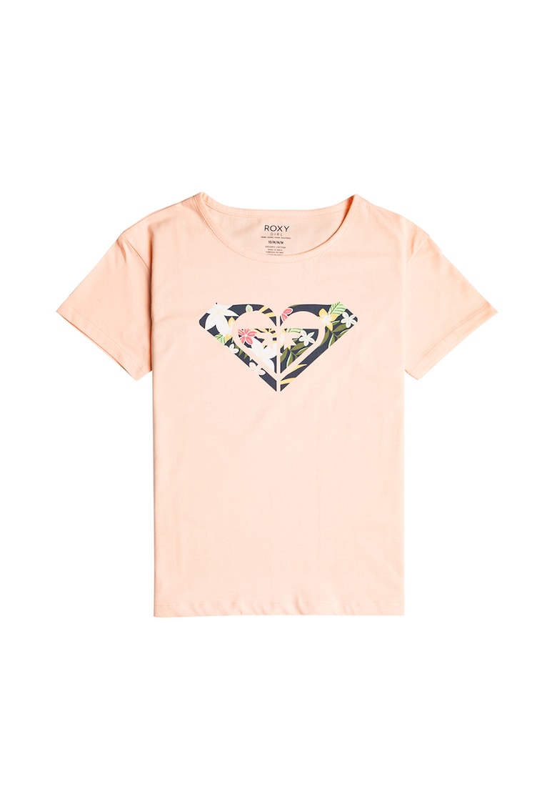 Oferte la Tricou de bumbac organic cu imprimeu grafic Day And Night - Piersica
