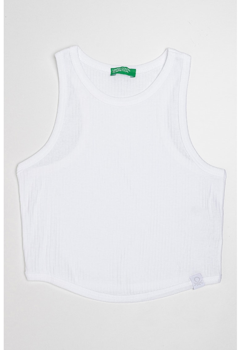 Oferte la Top crop striat - Alb/Verde