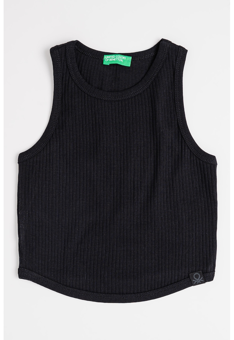Oferte la Top crop striat - Negru