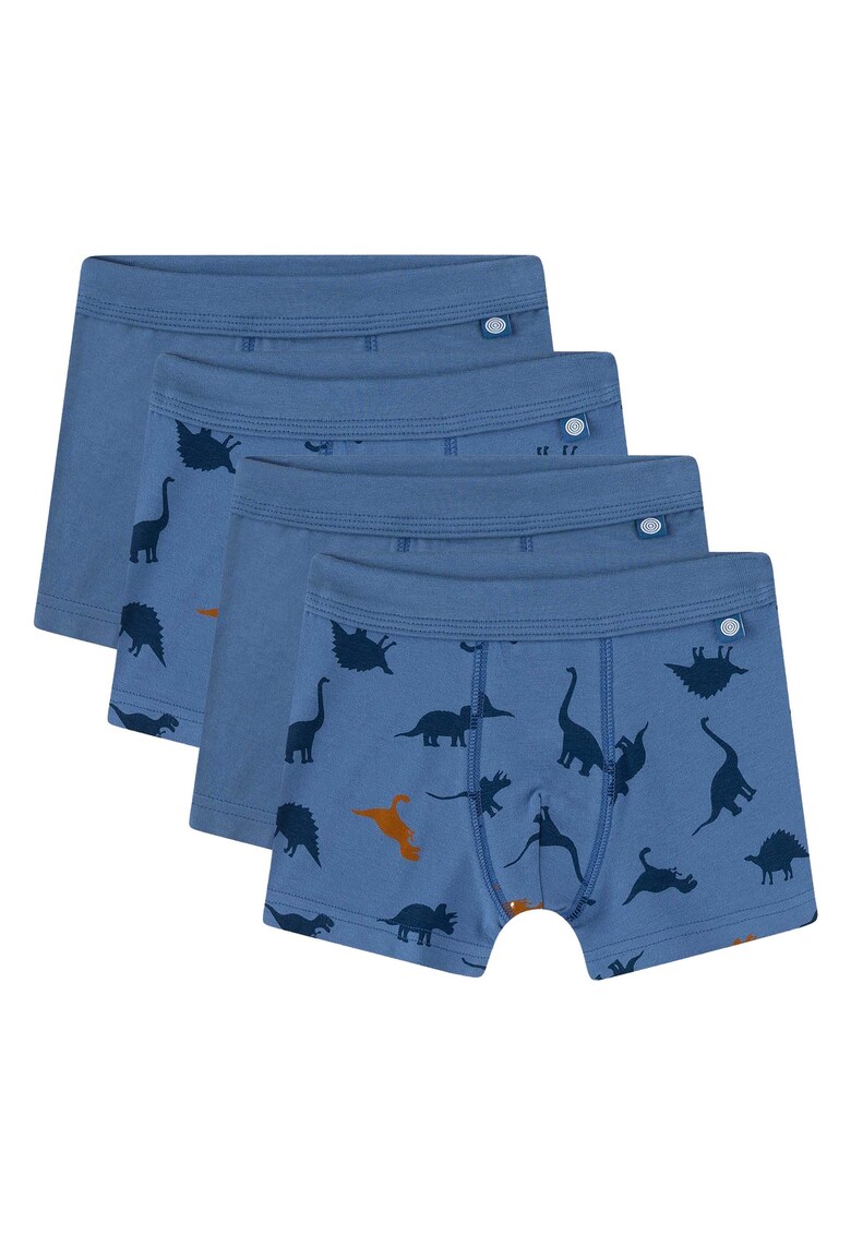 Set de boxeri cu imprimeu - 4 perechi - Albastru