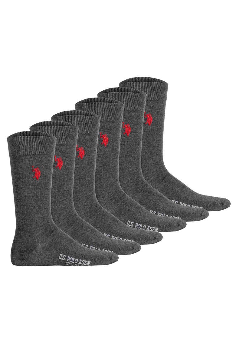 Oferte la Set de sosete lungi - 6 perechi - Gri antracit