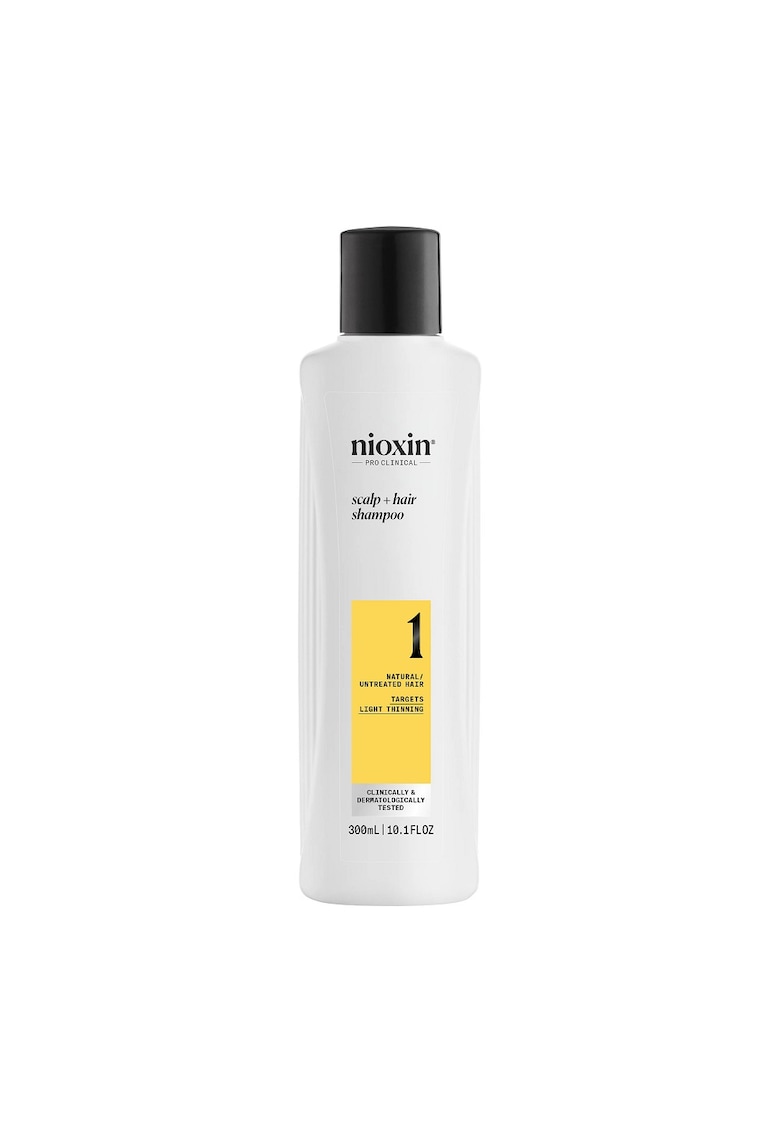 Oferte la Sampon profesional fortifiant impotriva ruperii  System 1 Scalp + Hair pentru par natural cu aspect usor subtiat - 300 ml
