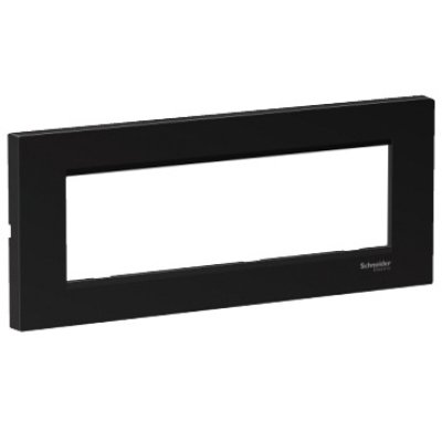 Rama plata 7 module Schneider Easy Styl LMR7267005, negru metalic
