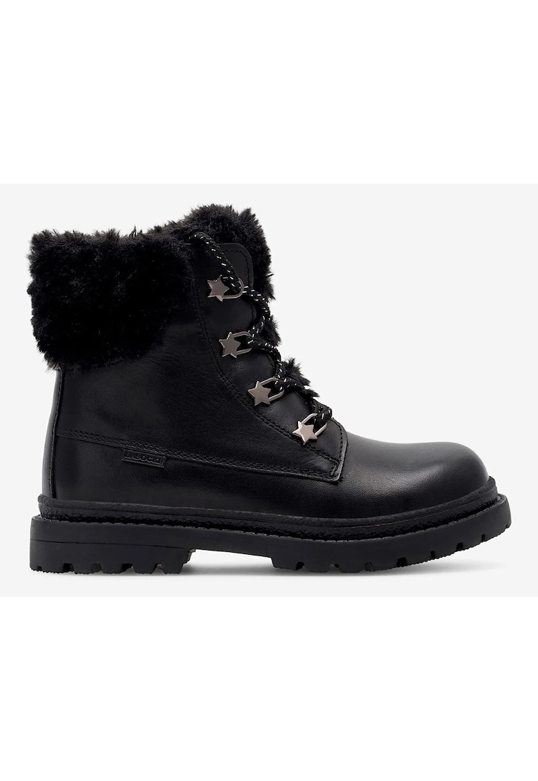 Oferte la Ghete  pentru fete - Piele naturala - Negru - Negru