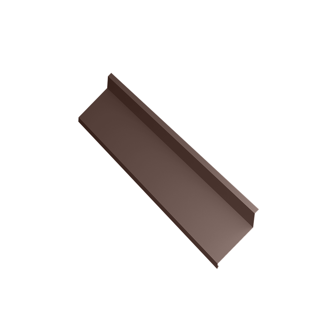 Glaf Caretta Calcan, tabla zincata, maro, RAL 8017, mat, L= 2 m